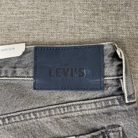 Levi's Made Crafted Twig High Rise Slim Denim Jeans Women's 29 Gray NWT - Picture 8 of 16